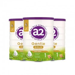 【时安达普线时效预计6-8周】【3罐】a2金装Gentle Gold幼儿配方奶粉1段 800g 3罐 （0-6个月） 保质期2027.1